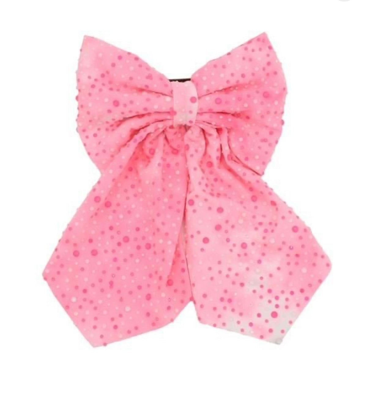 Pink Rhinestone Hair Bow
